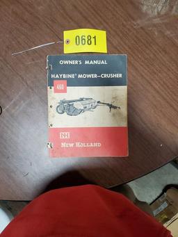 New Holland 460 Haybine Mower Manual