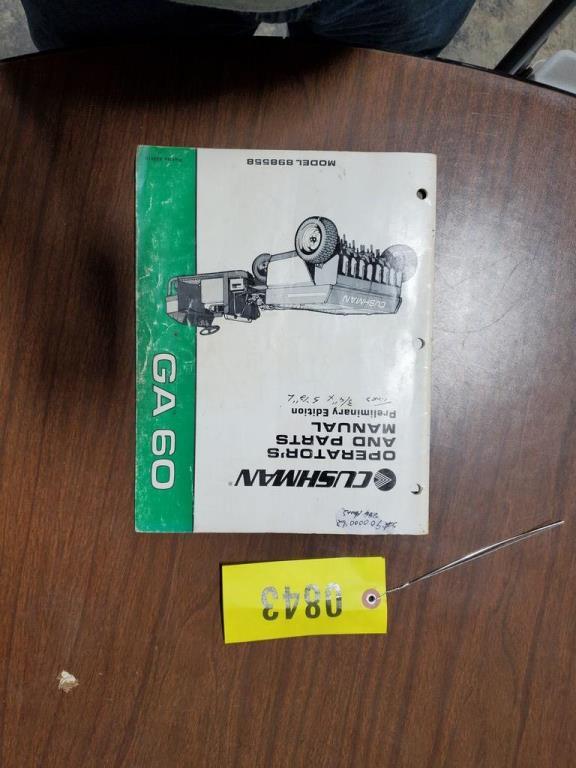 Cushman GA60 Aerator Manual