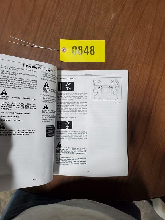 New Holland L865-LX885 Skid Steer Manual