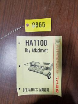 Gehl CB1000 Harvester & Head Manual