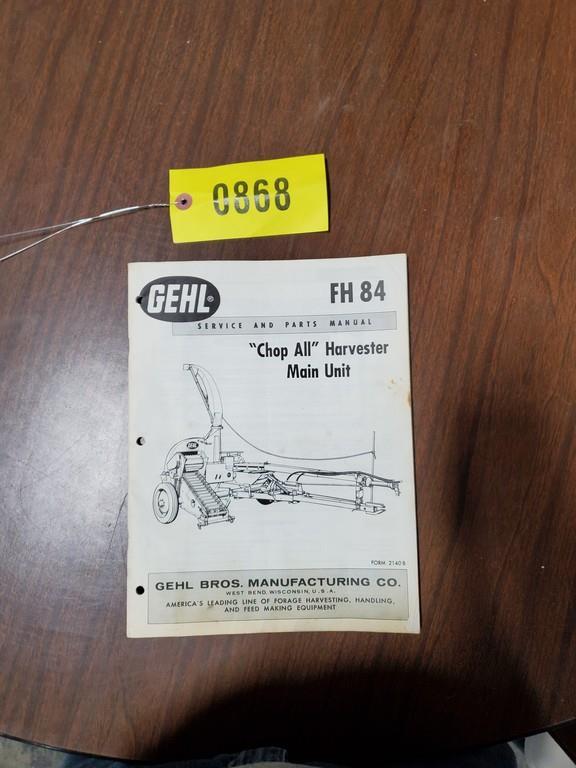 Gehl FH84 Chopper & Head Manual