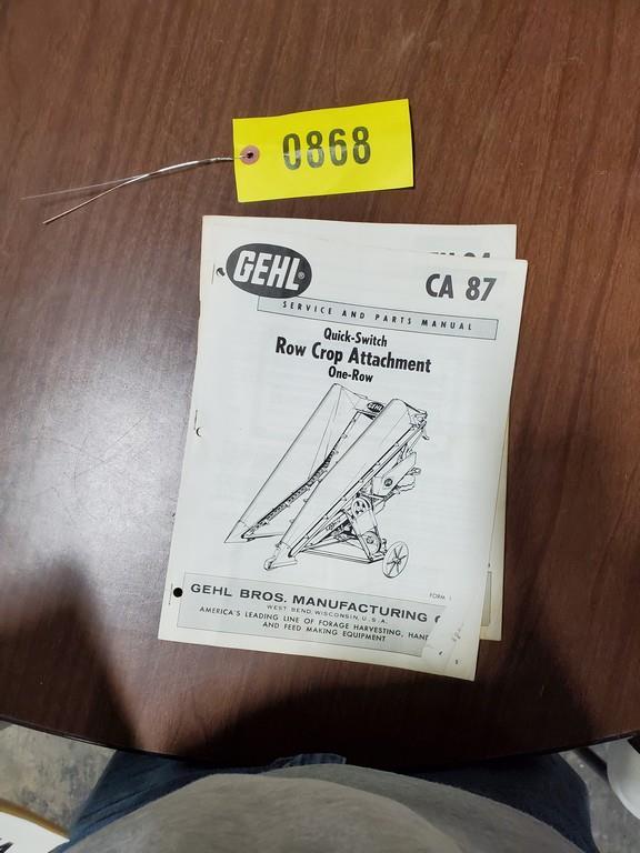 Gehl FH84 Chopper & Head Manual