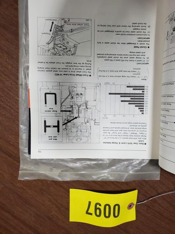 Kubota B8200 Tractor Manual