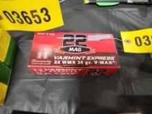 Box Of 22 WMR V-Max Shells