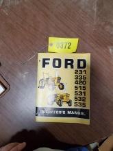 Ford 231-535 Tractor Manual