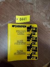 Champion 700 Series Grader Manual