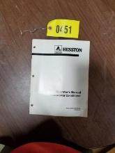 Hesston 1130 Mower Condtioner Manual