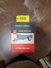 New Holland 212-327 Manure Spreader Manual