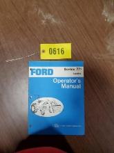 Ford 771 Loader Manual