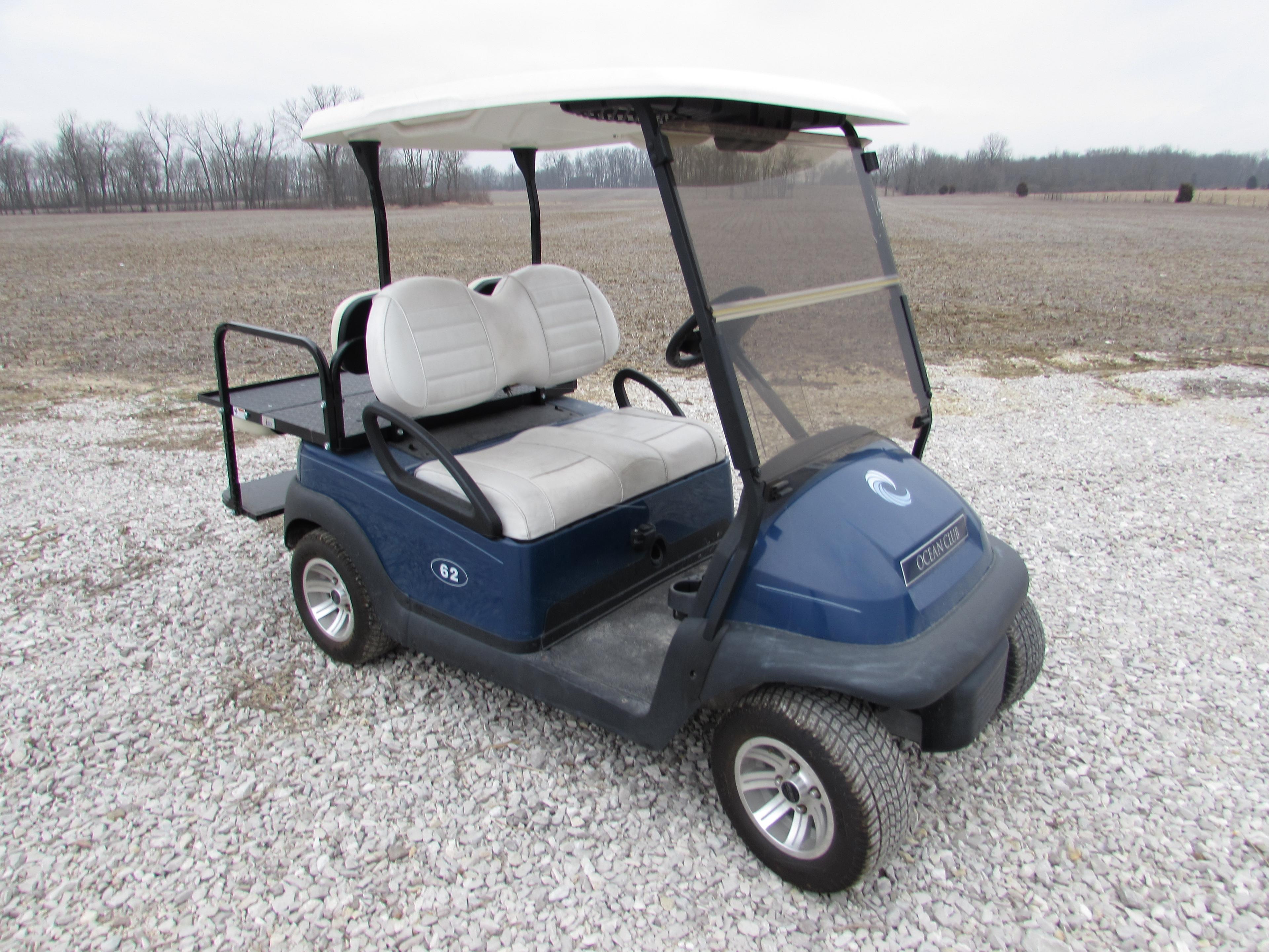 Club Car Electric Golf Cart W/ Folding Back Seat #62