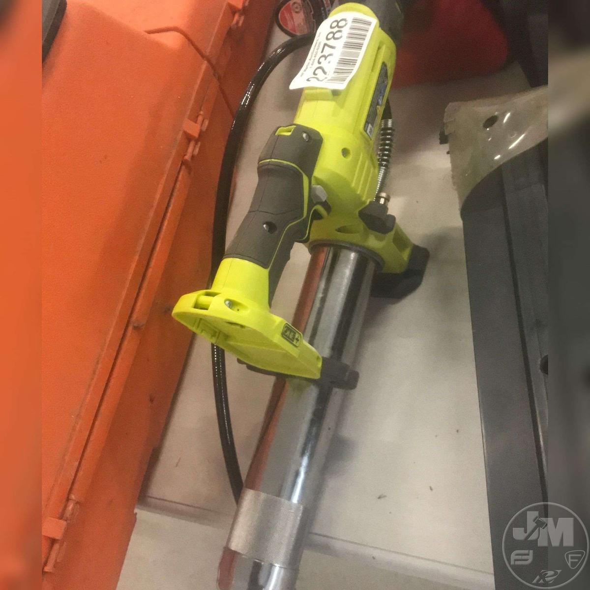 RYOBI RYOBI BATTERY OPERATED GREASE GUN BATTERY POWERED