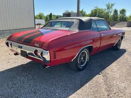 1971 CHEVROLET CHEVELLE VIN: 136671K171710 CONVERTIBLE COUPE