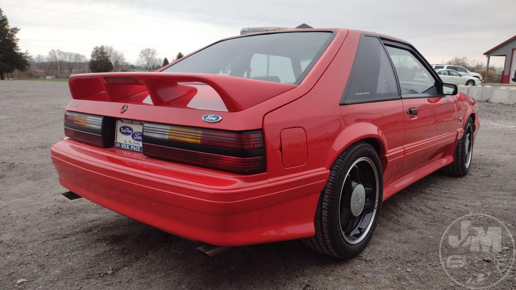 1993 FORD MUSTANG SVT COBRA R VIN: 1FACP42D7PF179862