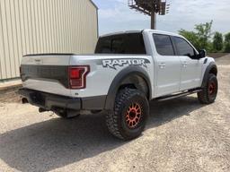 2018 FORD F-150 RAPTOR VIN: 1FTFW1RG8JFC02629 TRUCK 4 DOOR