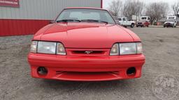 1993 FORD MUSTANG SVT COBRA R VIN: 1FACP42D7PF179862