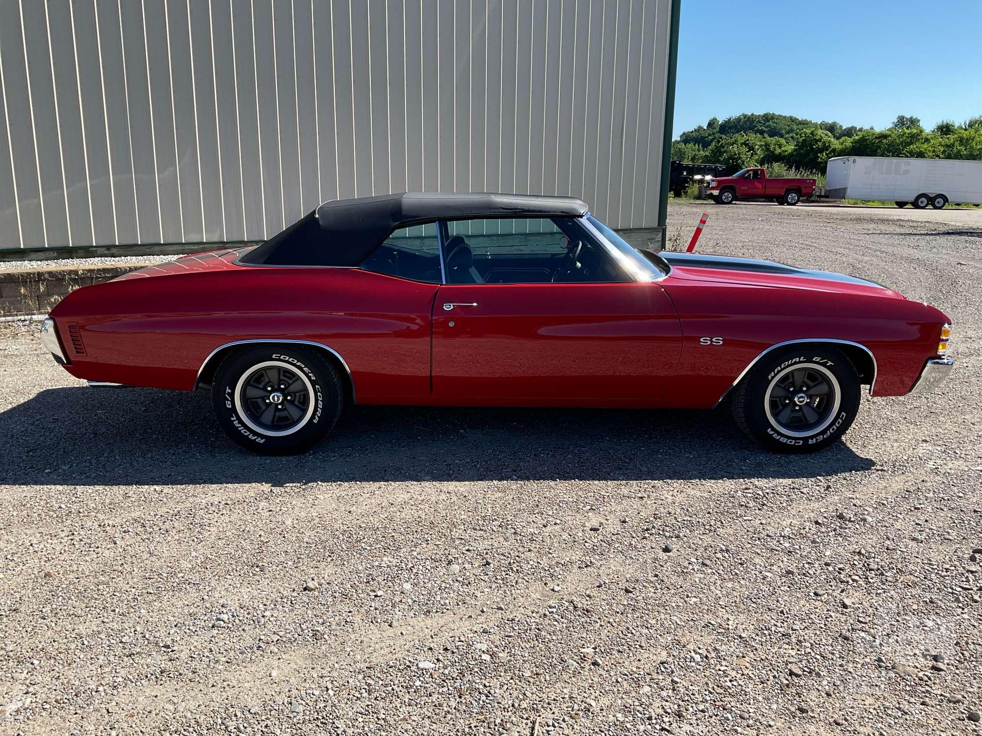 1971 CHEVROLET CHEVELLE VIN: 136671K171710 CONVERTIBLE COUPE