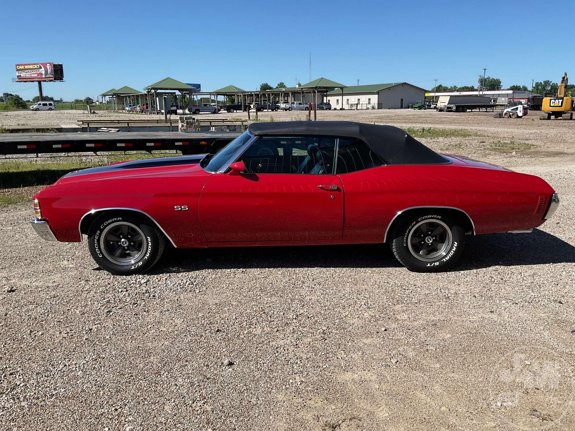 1971 CHEVROLET CHEVELLE VIN: 136671K171710 CONVERTIBLE COUPE