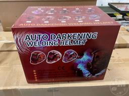 AUTO DARKENING WELDING HELMET, DESIGN ON HELMET VARIES