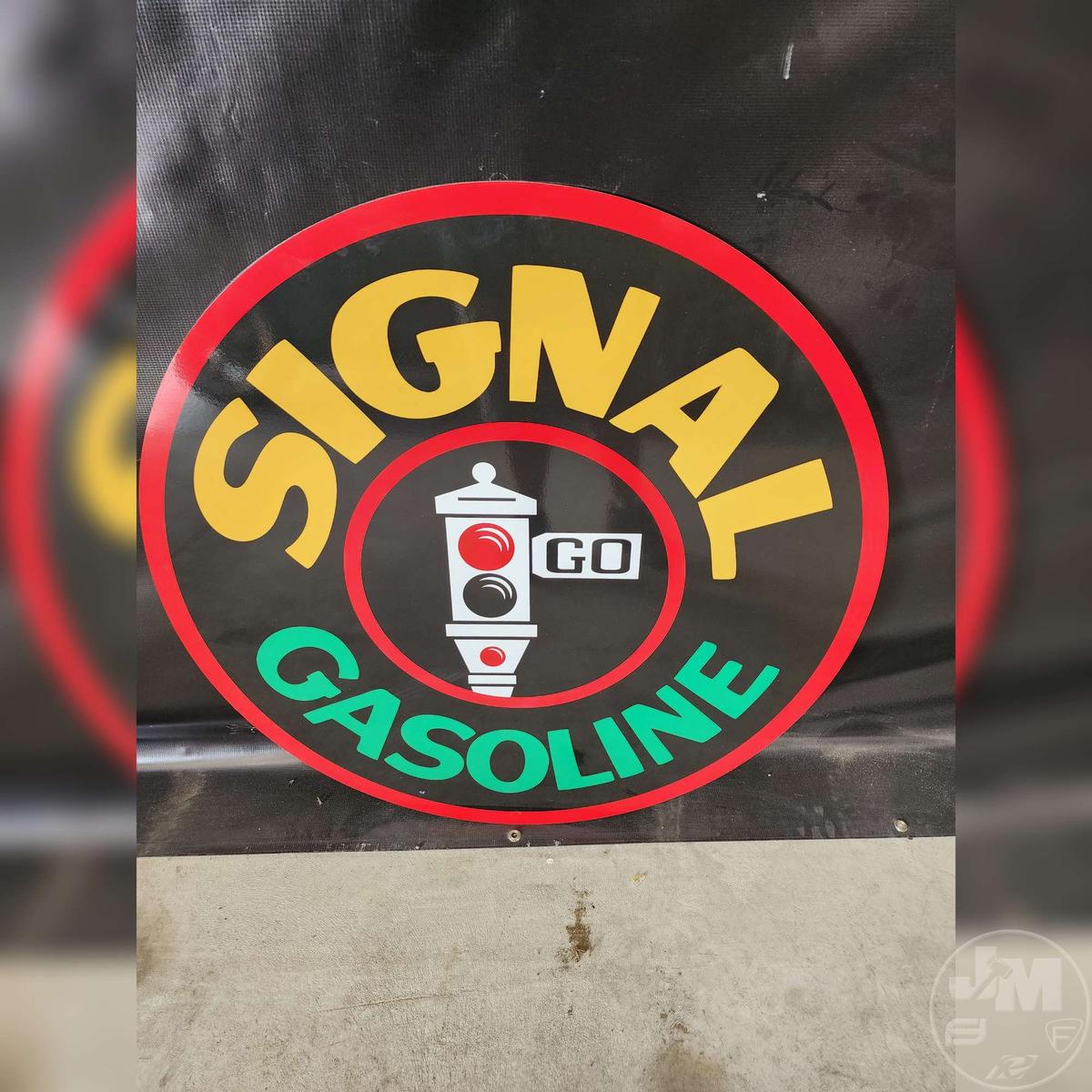 36" ROUND SIGNAL GASOLINE SIGN