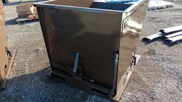 DUMPING HOPPER WITH FORK POCKETS, MADE IN USA