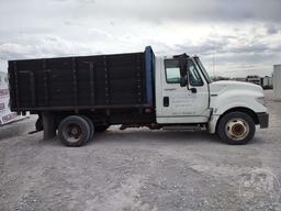 2013 INTERNATIONAL TERRASTAR SFA 4X2 SINGLE AXLE REGULAR CAB FLATBED TRUCK VIN: 1HTJSSKK4DH350959