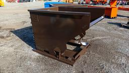 DUMPING HOPPER WITH FORK POCKETS, MADE IN USA