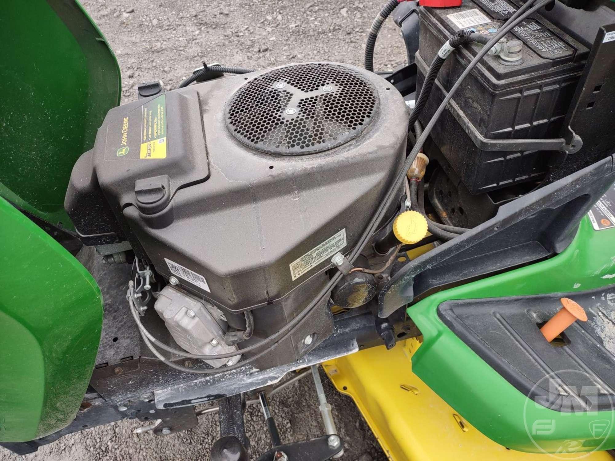 2018 JOHN DEERE X580 RIDING MOWER SN: 1M0X580AKJM133327