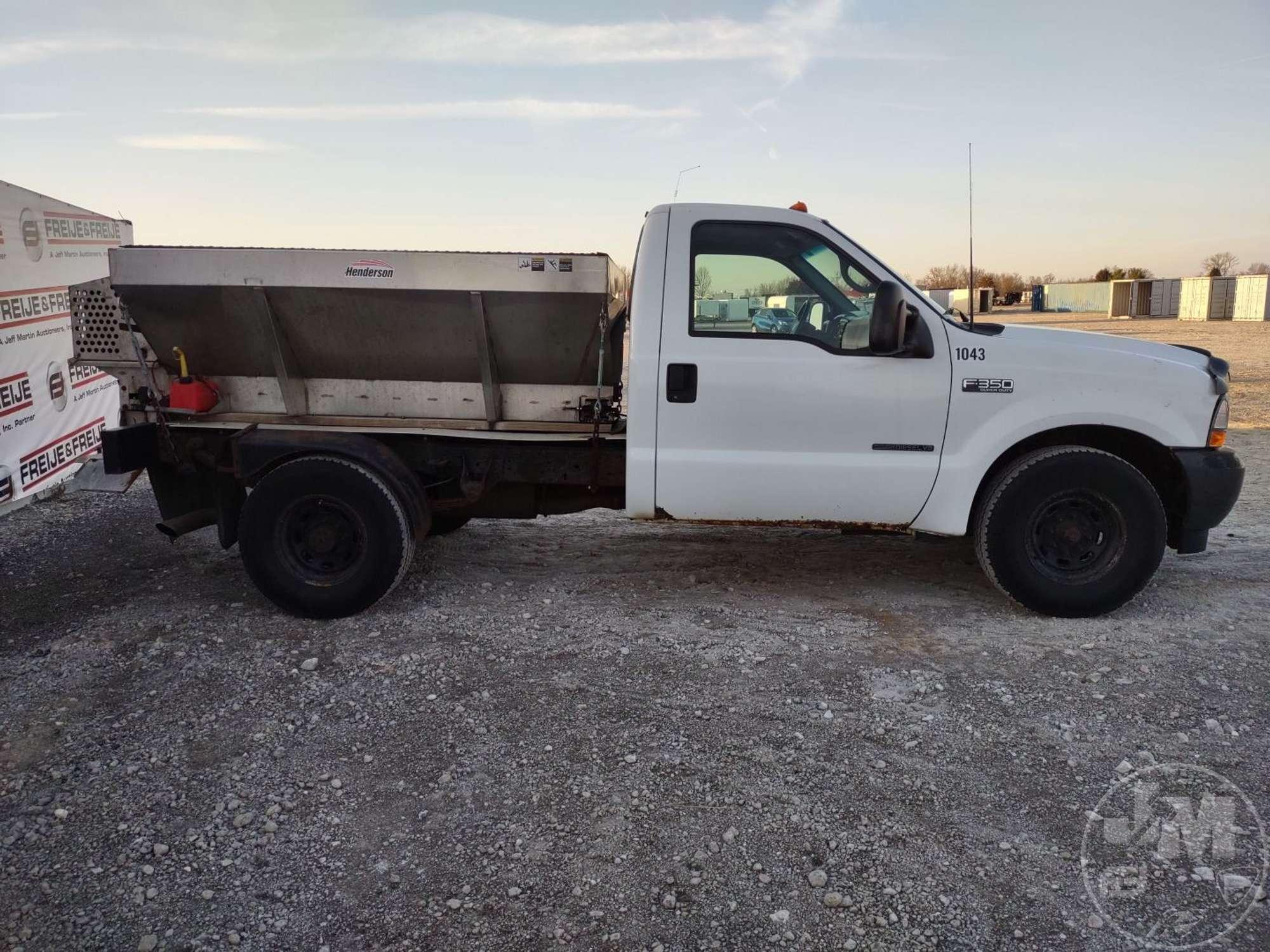 2002 FORD F-350 REGULAR CAB PICKUP VIN: 1FDSF30F22EA41051