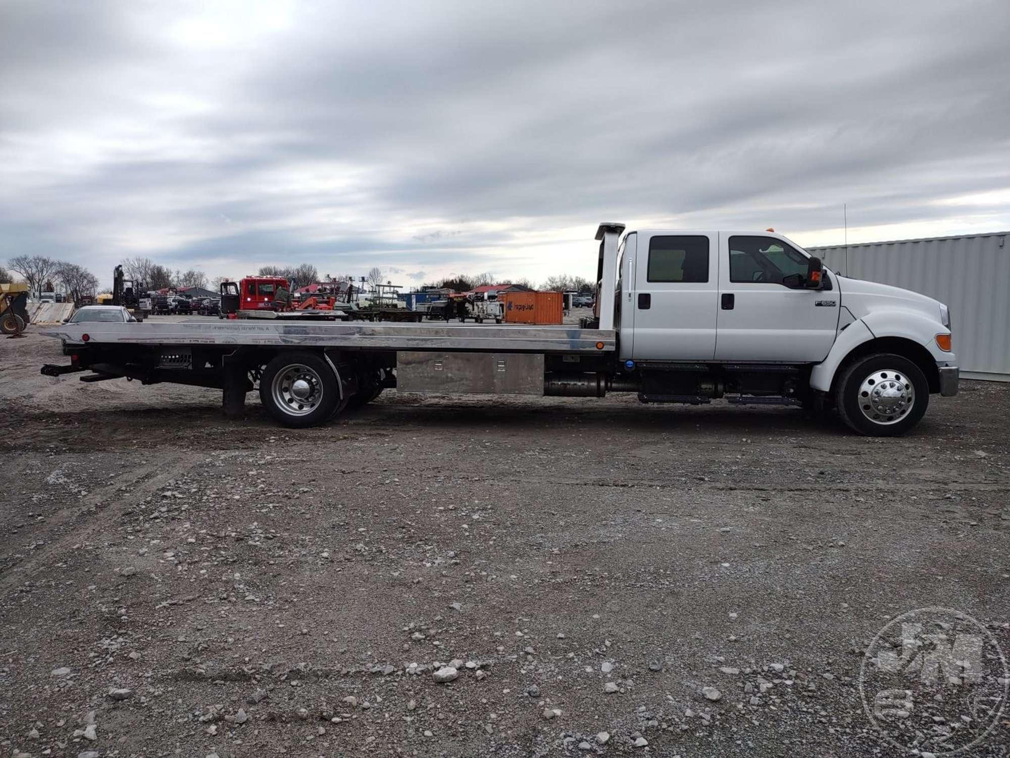 2013 FORD F-650 SINGLE AXLE ROLLBACK TRUCK VIN: 3FRWW6FC3DV491953