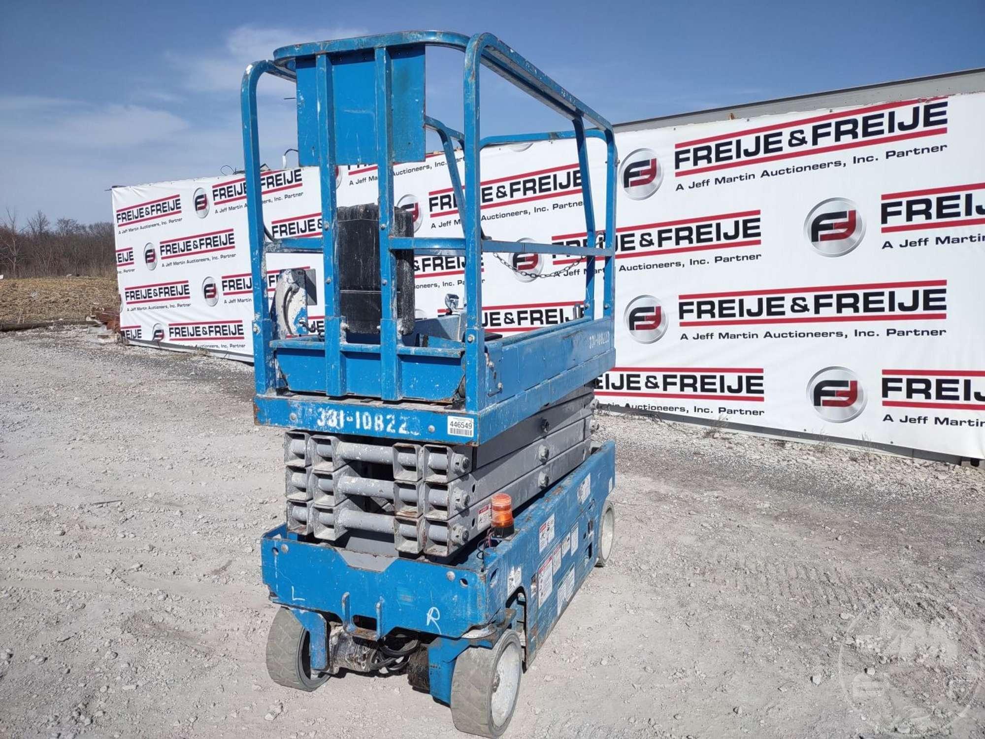 2016 GENIE GS-1930 25 SCISSOR LIFT SN: GS3016P-152535