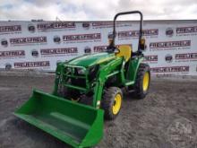 2023 JOHN DEERE 3032E 4X4 TRACTOR W/ LOADER SN: 1LV3032EJNP147578