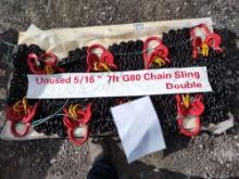UNUSED 2023 PALADIN QTY (8) 7 FOOT DOUBLE LEGS CHAIN