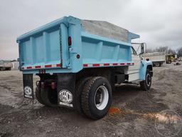 1987 FORD F-800 SINGLE AXLE DUMP TRUCK VIN: 1FDPT84A1HVA33039