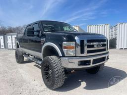 2008 FORD F-350 LARIAT VIN: 1FTWW31R68EA38189 CREW CAB 4X4 PICKUP