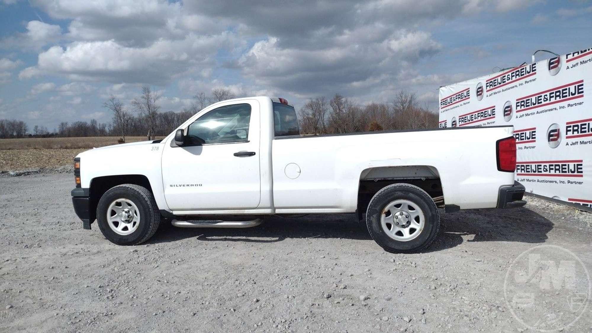 2014 CHEVROLET SILVERADO REGULAR CAB PICKUP VIN: 1GCNCPEH5EZ270848