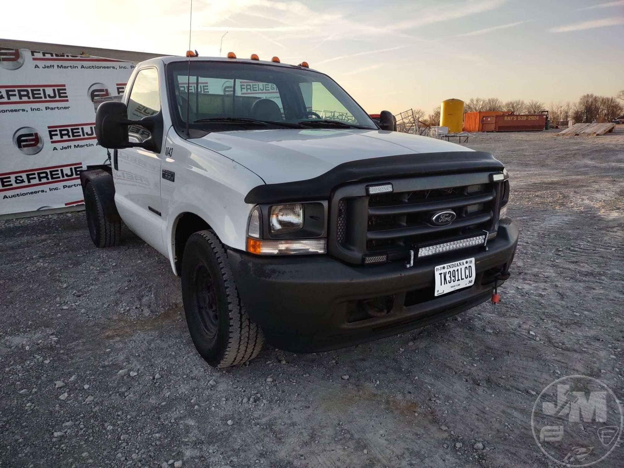 2002 FORD F-350 REGULAR CAB PICKUP VIN: 1FDSF30F22EA41051