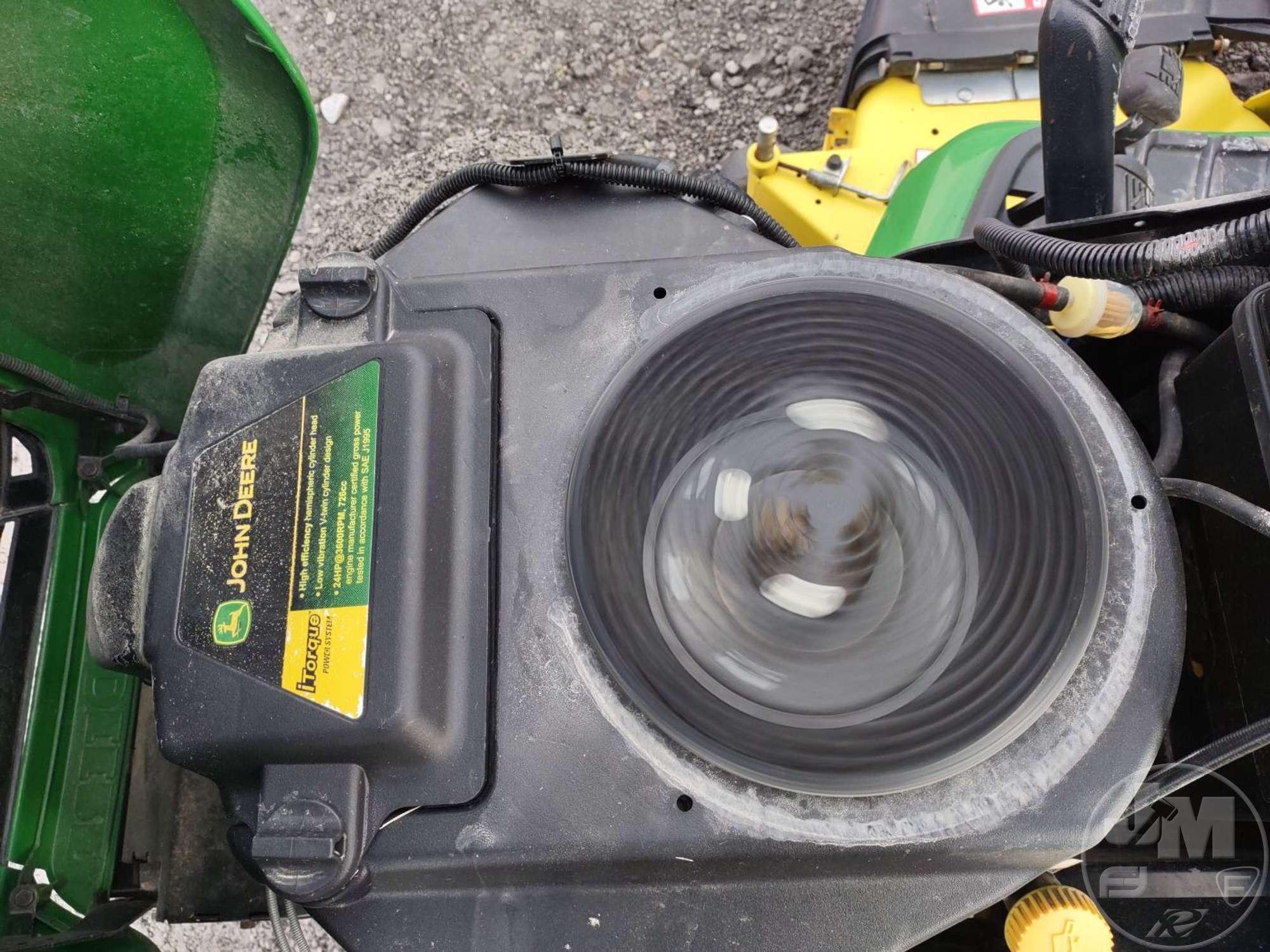 2015 JOHN DEERE X530 RIDING MOWER SN: 1M0X530AVFM103212