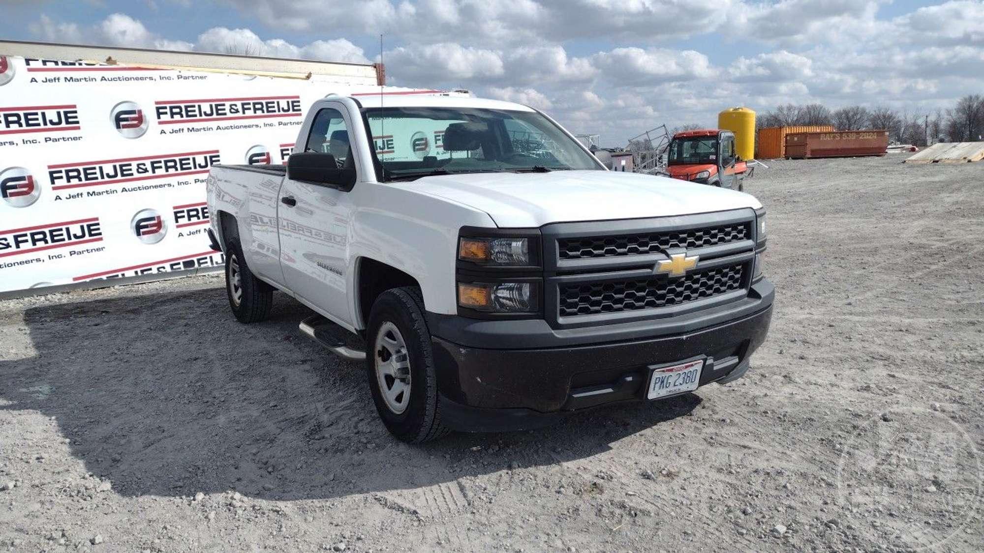 2014 CHEVROLET SILVERADO REGULAR CAB PICKUP VIN: 1GCNCPEH5EZ270848