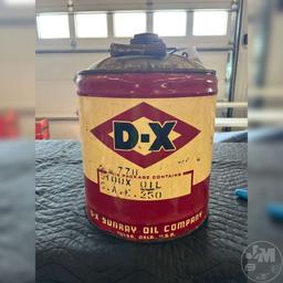 5 GALLON D-X OIL CAN