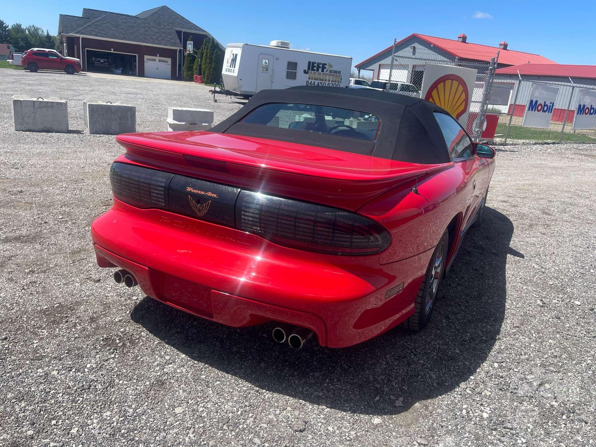 1996 PONTIAC FIREBIRD VIN: 2G2FV32P9T2215794 CONVERTIBLE