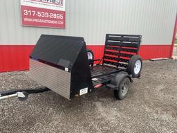 2002 SHORE LAND'R TRAILER MOTORCYCLE TRAILER UTILITY TRAILER 4'X8' VIN: 1MDFEBH162A209568