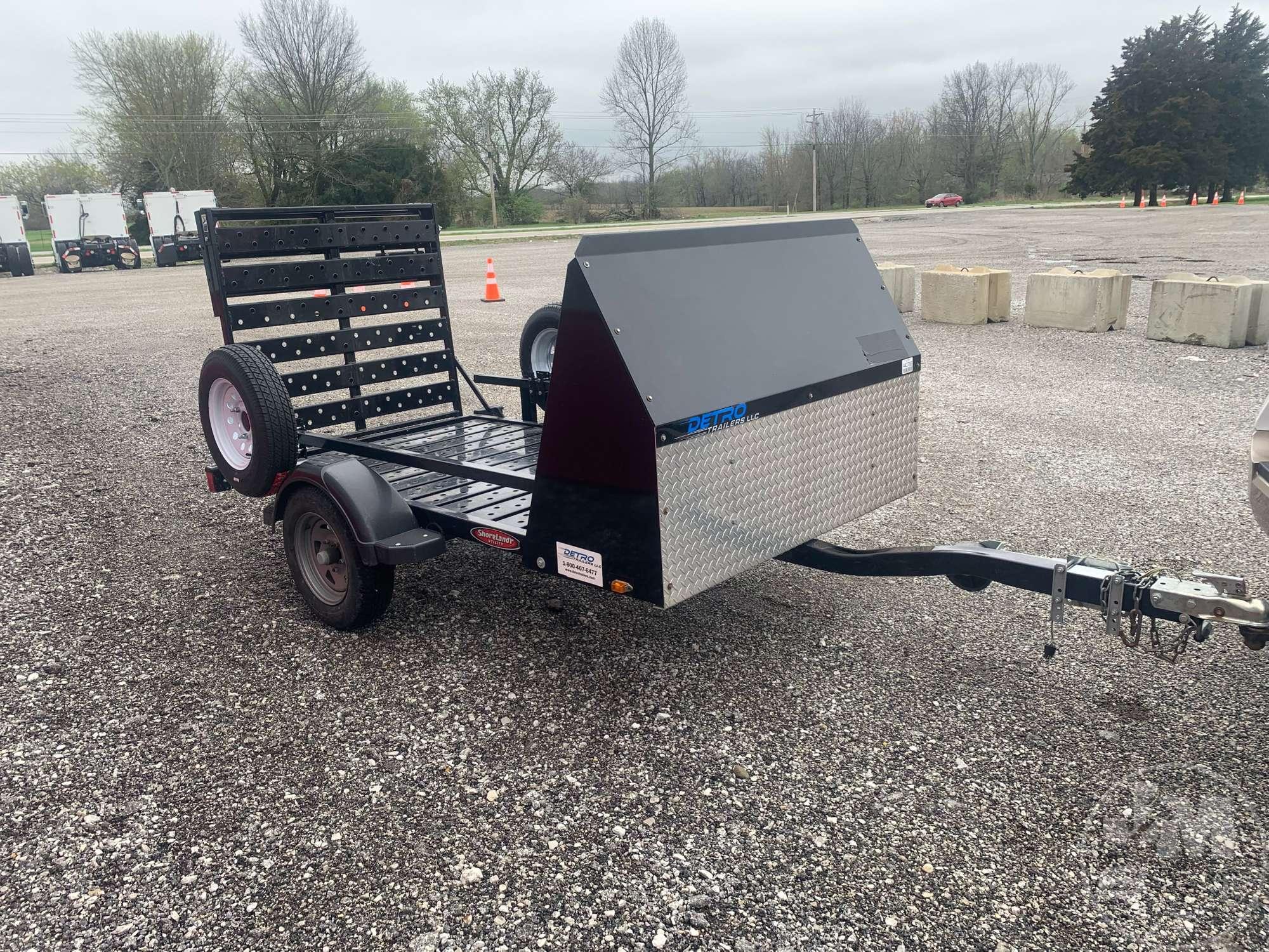 2002 SHORE LAND'R TRAILER MOTORCYCLE TRAILER UTILITY TRAILER 4'X8' VIN: 1MDFEBH162A209568