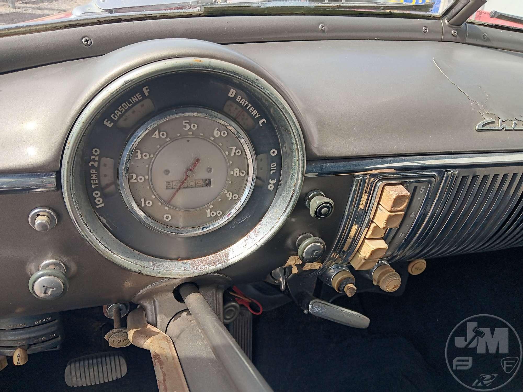 1950 CHEVROLET BELAIR DELUXE VIN: 2HKF57187 CONVERTIBLE