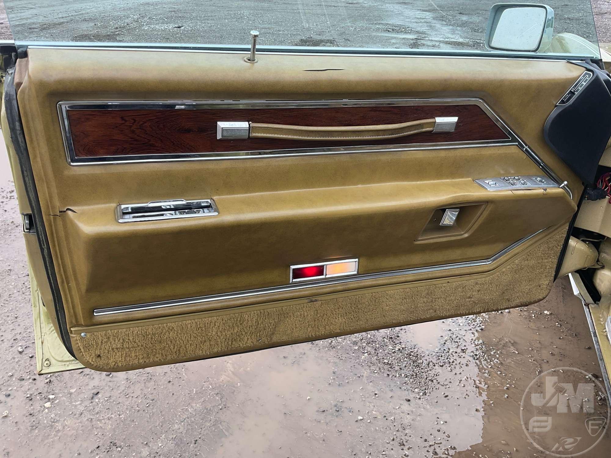 1969 CADILLAC ELDORADO VIN: H9263705 SEDAN