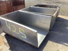 3”...... 3X5 STAINLESS SCRAP BINS