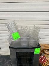 Lot of Cambro Plastic Inserts and Lids