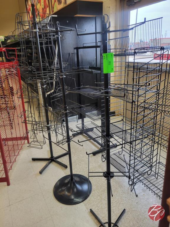 Metal Black Swinging Merchandiser Racks