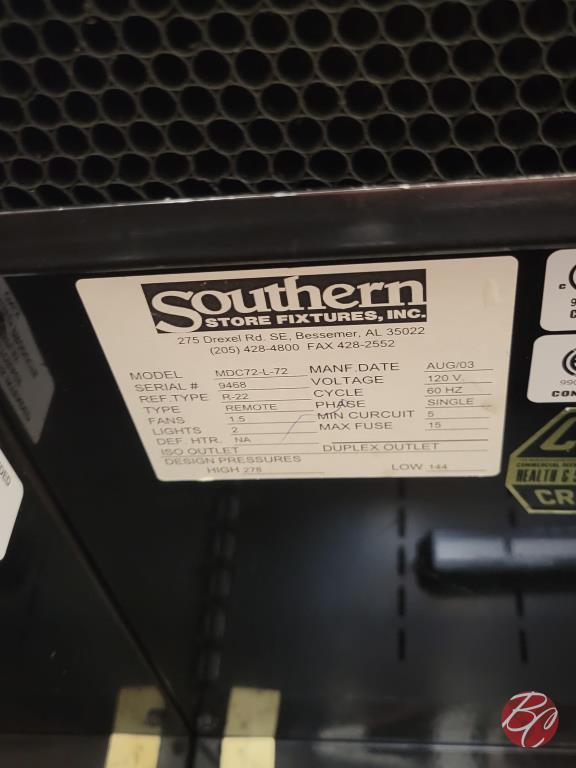 Southern MDC72-L72 Medium Temp Multi-Deck Case 72"