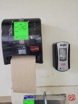 Wall Mounted Paper Towel & Soap Dispensers