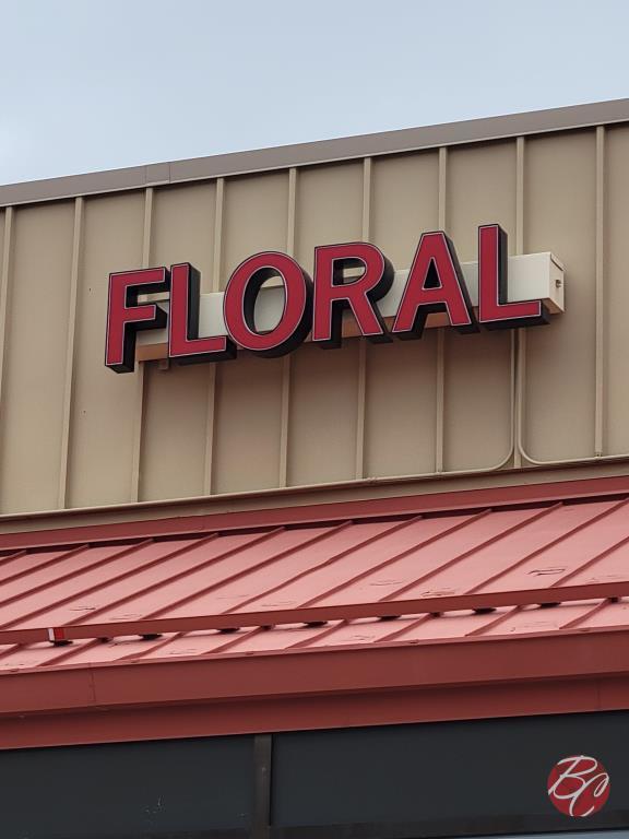 Floral Lighted Sign